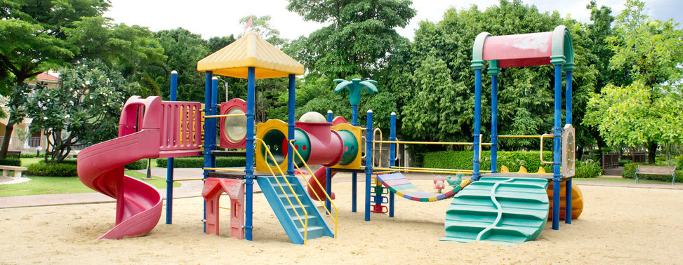 a photo of a playground