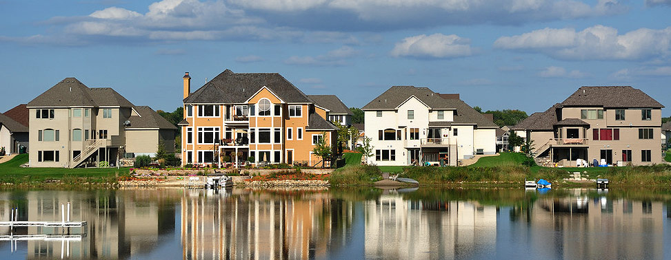 photograph of a typical neighborhood